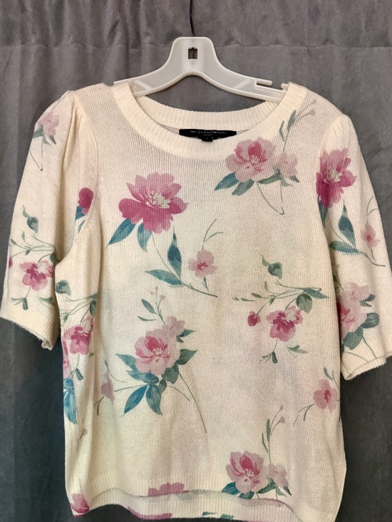 French Connection Sweaters - French Connection Rose Short Sleeve Sweater